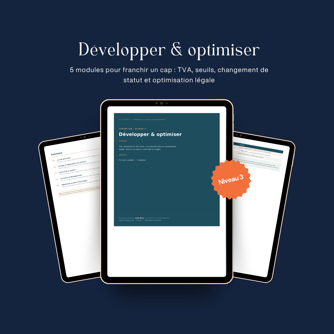 Pack Niveau 3 — Développer & optimiser (5 modules)